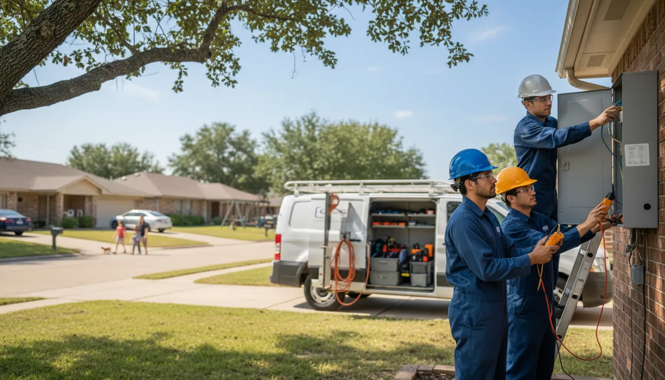 Certified electrician providing emergency electrical services in Section, AL